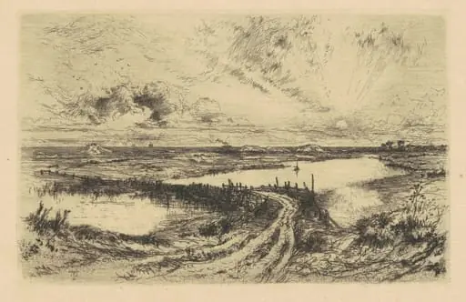 Sunrise—The Pond, Easthampton, Long Island, by Thomas Moran