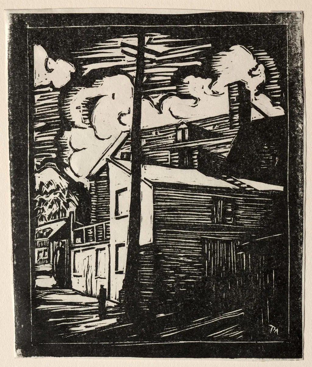 Quebec Buildings, by Thomas Morrison Marker, 1929