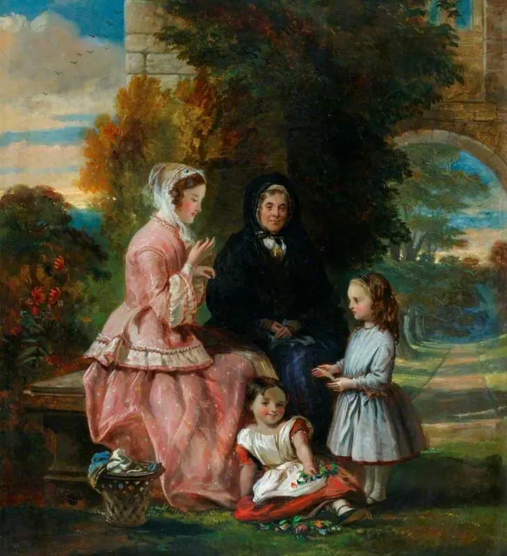 A Garden Scene, by Thomas Musgrave Joy