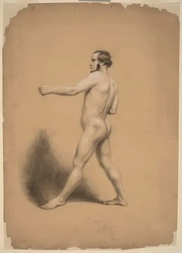Archer, Nude Study, by Thomas Nast