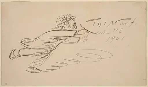 Signature, "TH. Nast, Oct. 17, 1901", by Thomas Nast