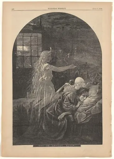 Why He Cannot Sleep, by Thomas Nast