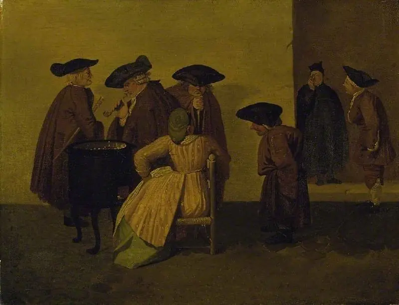 Interior of an Italian coffee-house, by Thomas Patch