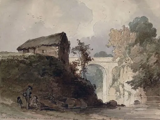 View on the River Nethan, Lanarkshire, by Thomas Peploe Wood
