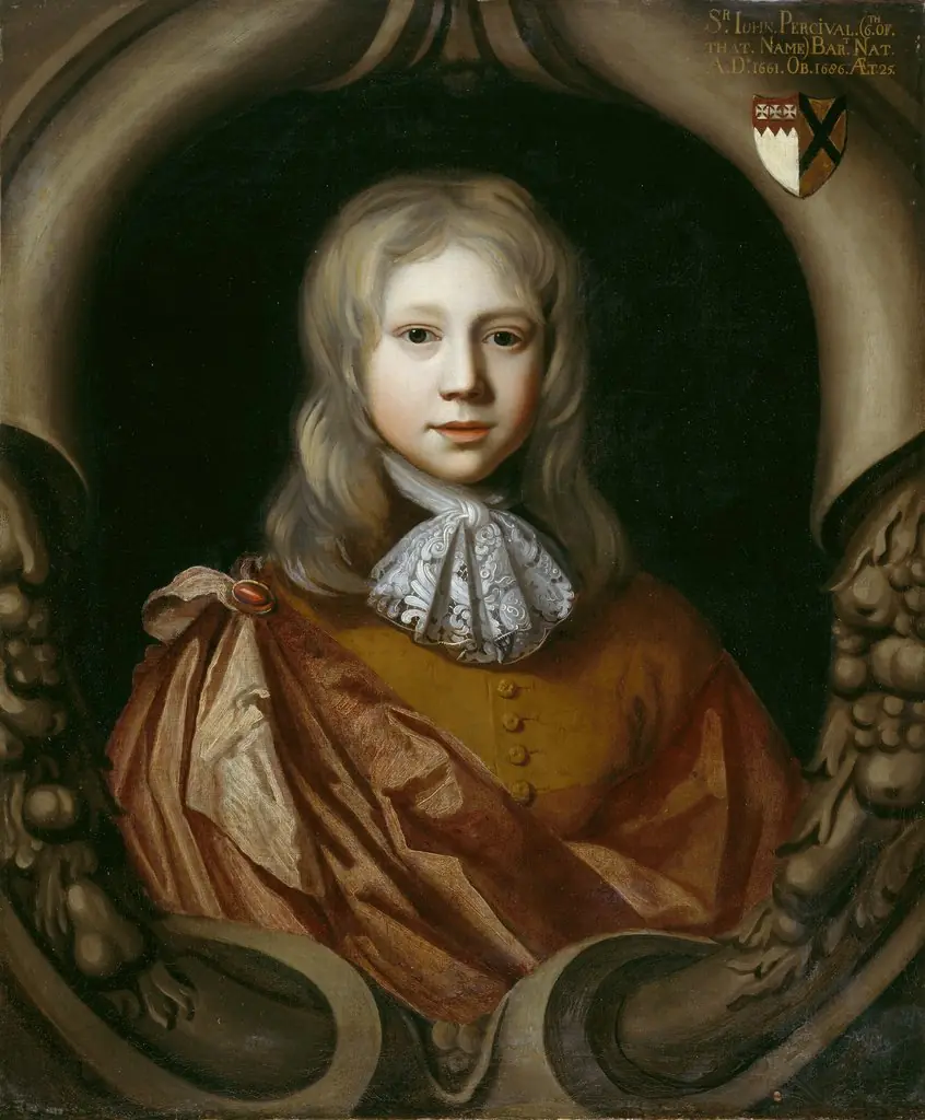 Portrait of Sir John Perceval, 3rd Bt (1660-1686), by Thomas Pooley