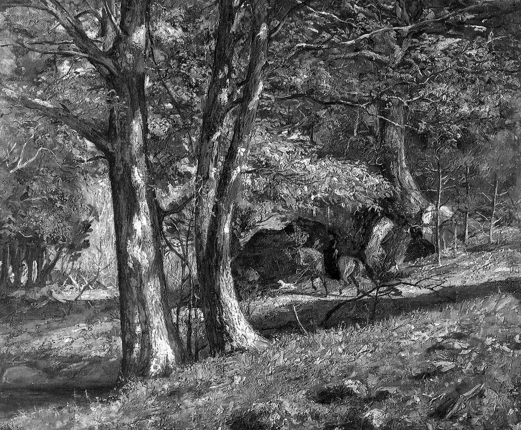 Woods and Equestrienne, by Thomas R. Robinson