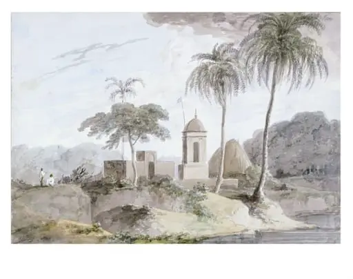 View near Bandell, India, by Thomas RA Daniell