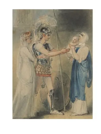 Hector Bidding Farewell to Andromache, by Thomas RA Stothard