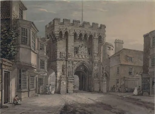 The Bar Gate, Southampton, by Thomas RA Stothard