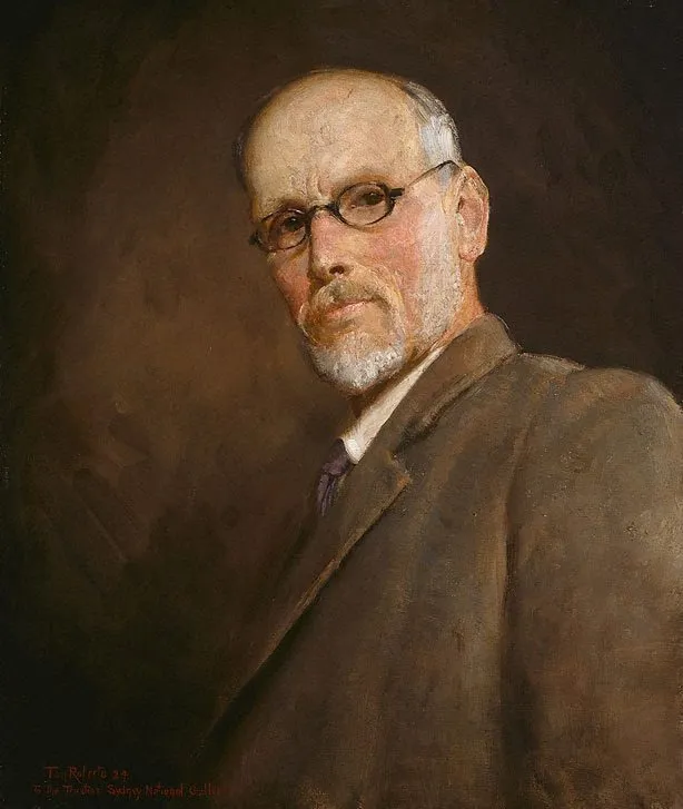 Self portrait, by Thomas Roberts, oil, 1924