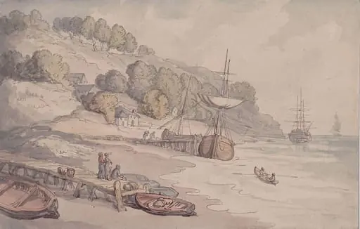 A Coast Scene, by Thomas Rowlandson