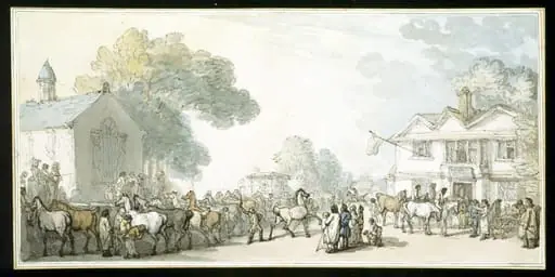 A Horse Fair at Southampton, by Thomas Rowlandson