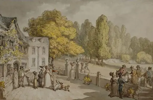 A House and Figures, by Thomas Rowlandson