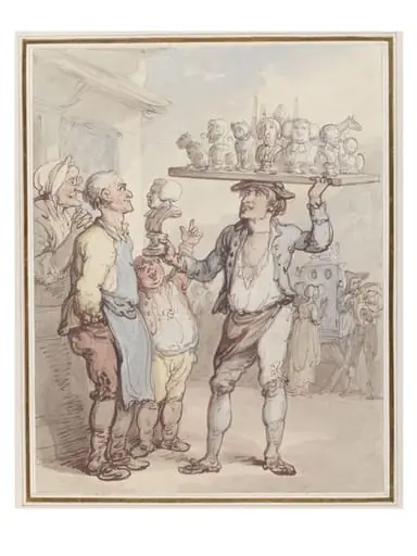 An Image Seller, by Thomas Rowlandson