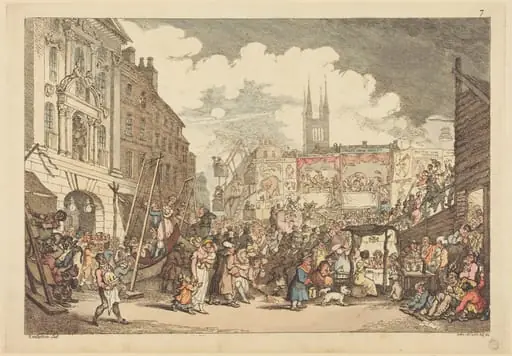 Bartholomew Fair, by Thomas Rowlandson