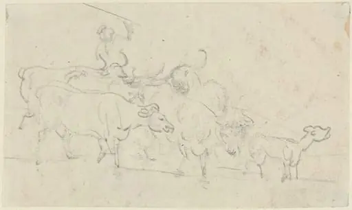 Cattle, by Thomas Rowlandson