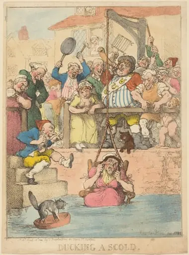 Ducking a Scold, by Thomas Rowlandson