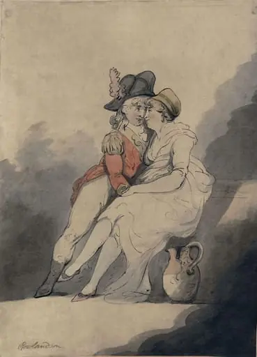 Flirtation, by Thomas Rowlandson