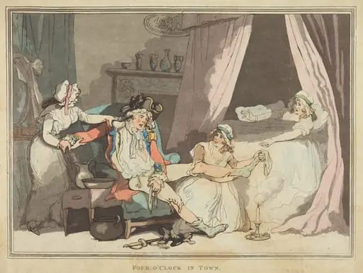 Four o'Clock in Town, by Thomas Rowlandson