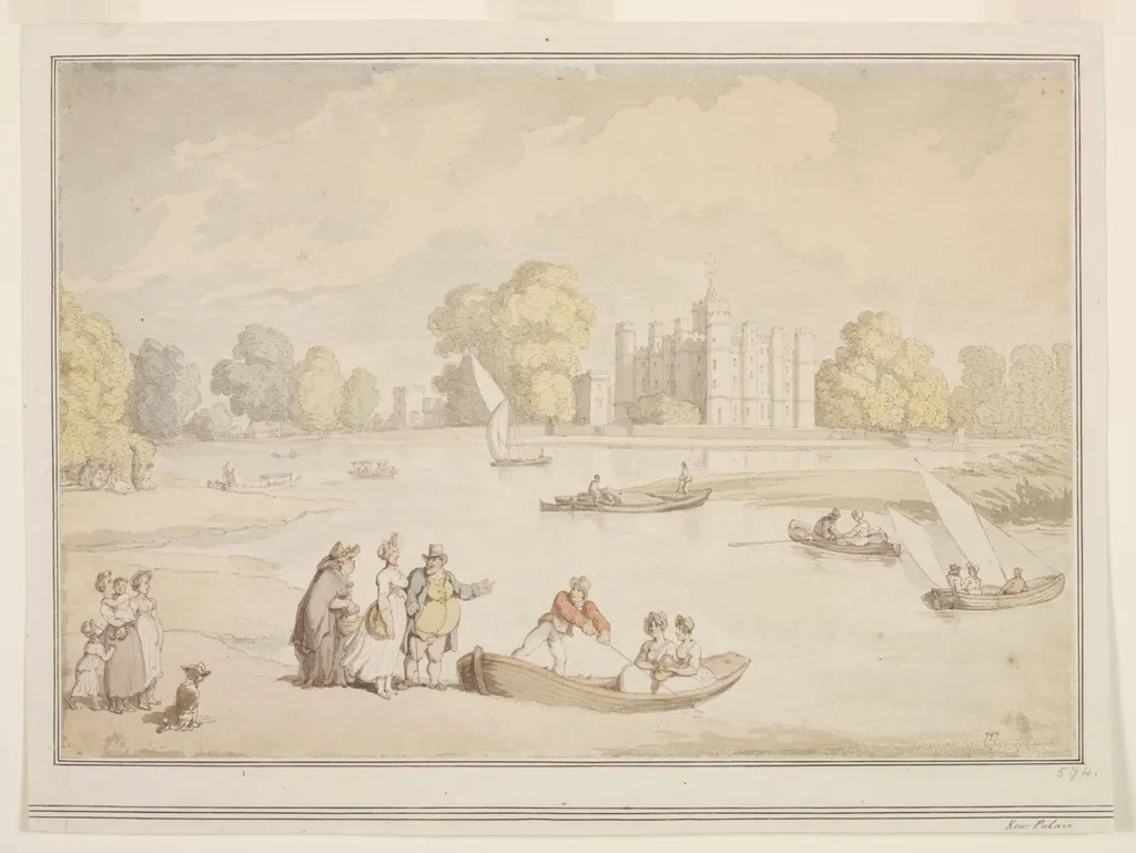 Kew Palace, by Thomas Rowlandson, watercolor