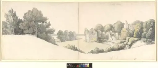 Netley Abbey, by Thomas Rowlandson
