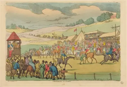 Preparing to Start, by Thomas Rowlandson