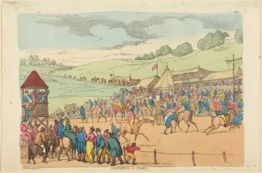 Preparing to Start, by Thomas Rowlandson