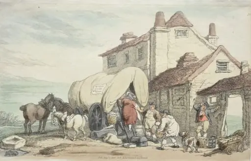 Richardson's Show: A Flying Wagon, by Thomas Rowlandson