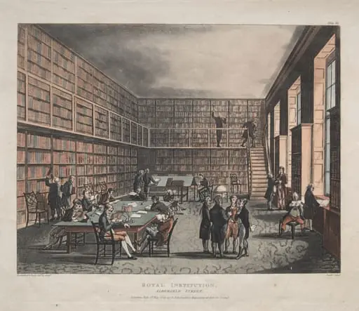 Royal Institution, Albemarle Street, by Thomas Rowlandson