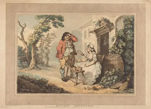 Rustic Courtship, by Thomas Rowlandson