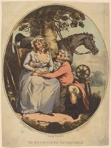 The Enamoured Sportsman, by Thomas Rowlandson