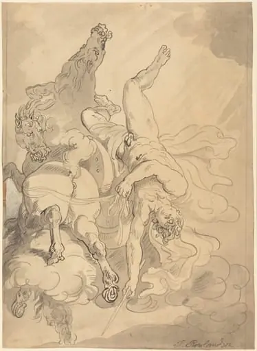 The Fall of Phaeton, by Thomas Rowlandson
