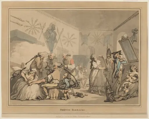 The French Barracks, by Thomas Rowlandson