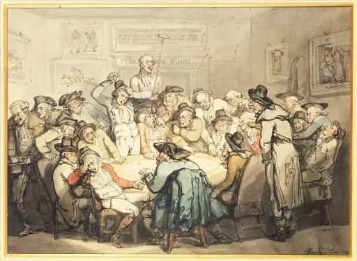 The Hazard Room, by Thomas Rowlandson