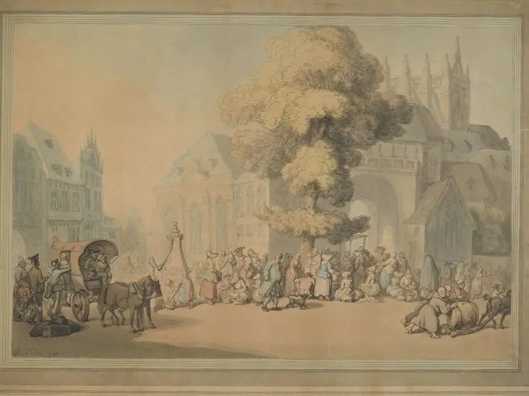 The Market Place, by Thomas Rowlandson