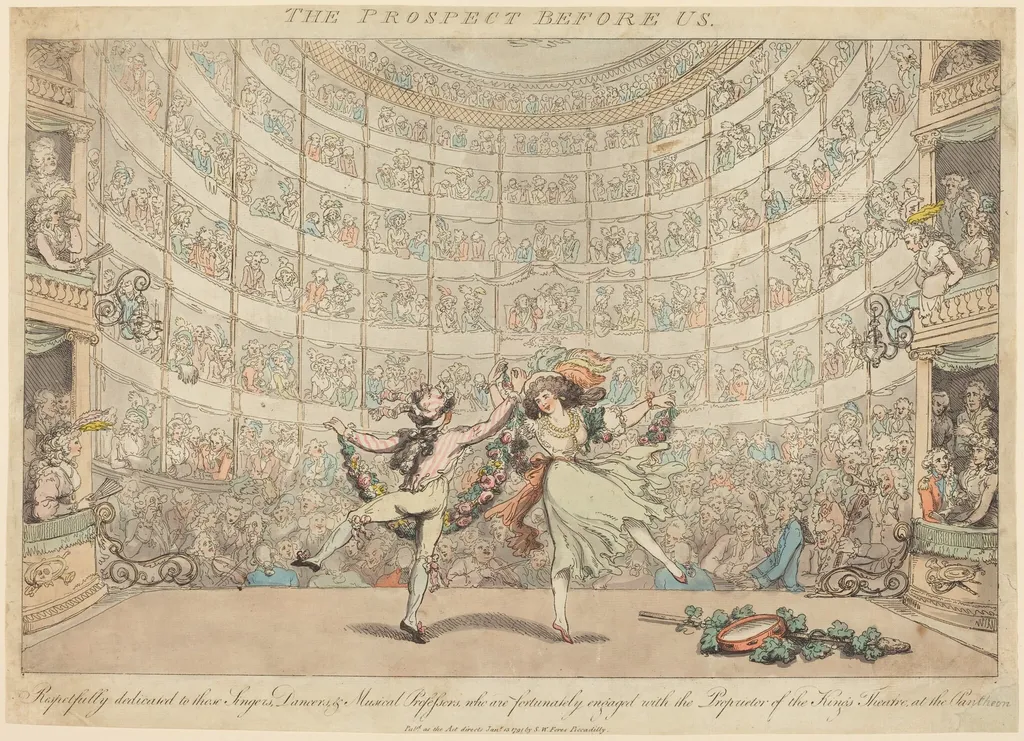 The Prospect before us, No. 2, by Thomas Rowlandson, ink, 1791