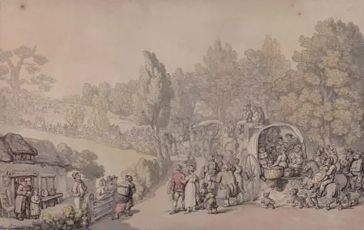 The Road to Fairlop Fair, by Thomas Rowlandson
