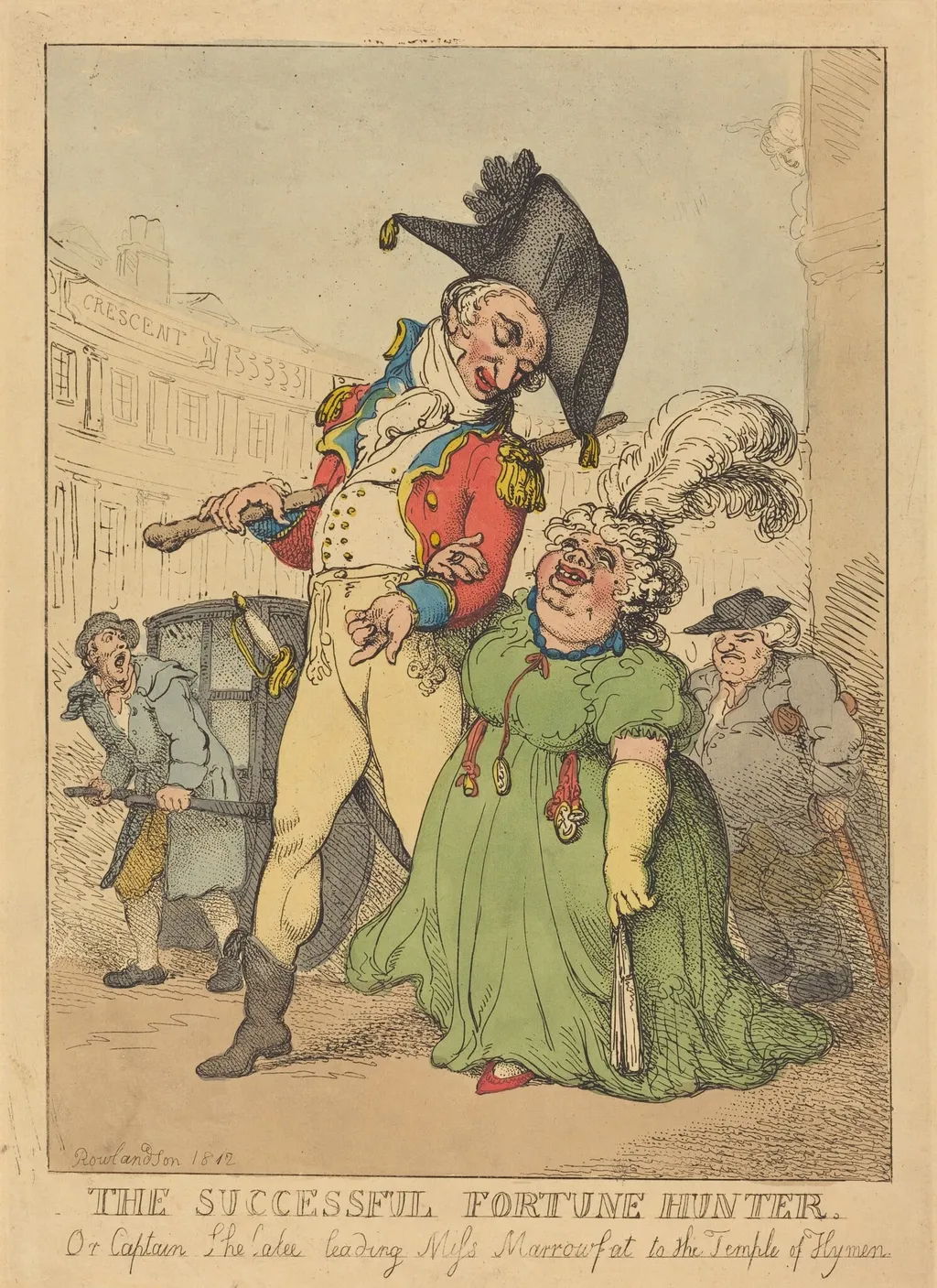 The Successful Fortune Hunter, by Thomas Rowlandson, ink, 1812