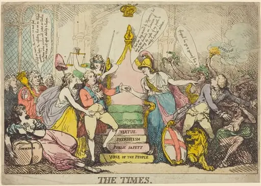 The Times, by Thomas Rowlandson