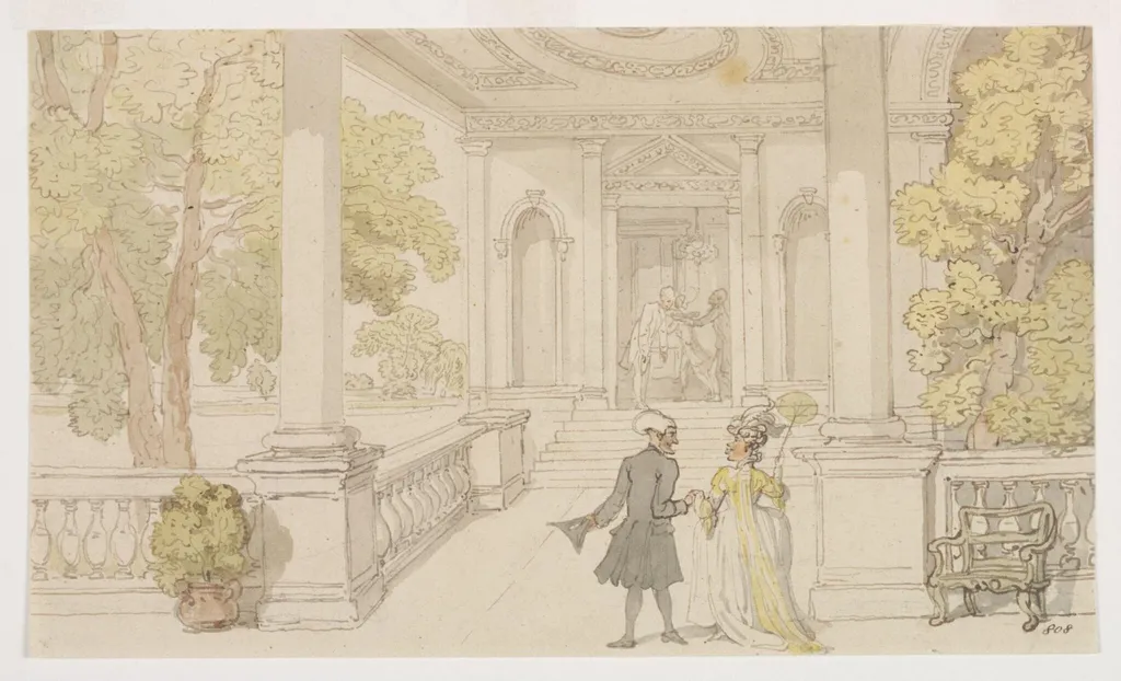 The Tour of Dr. Syntax in Search of the Picturesque, by Thomas Rowlandson, watercolor