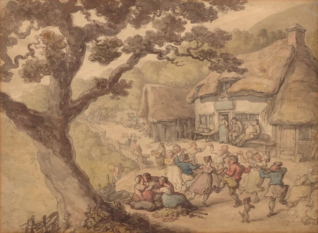 The Village Dance, by Thomas Rowlandson, 1820