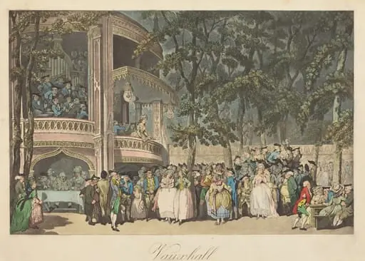 Vauxhall Gardens, by Thomas Rowlandson