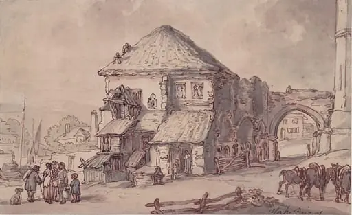 York Priory, by Thomas Rowlandson