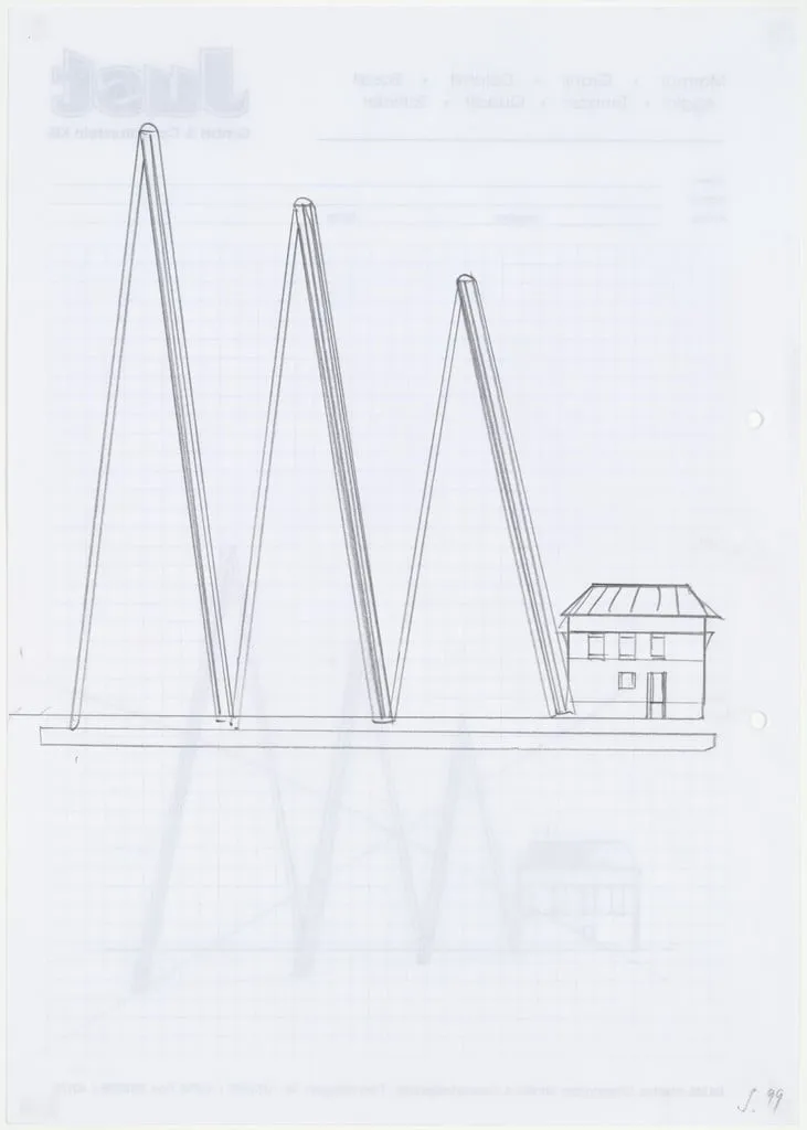 Untitled, by Thomas Scheibitz, graphite, 1999
