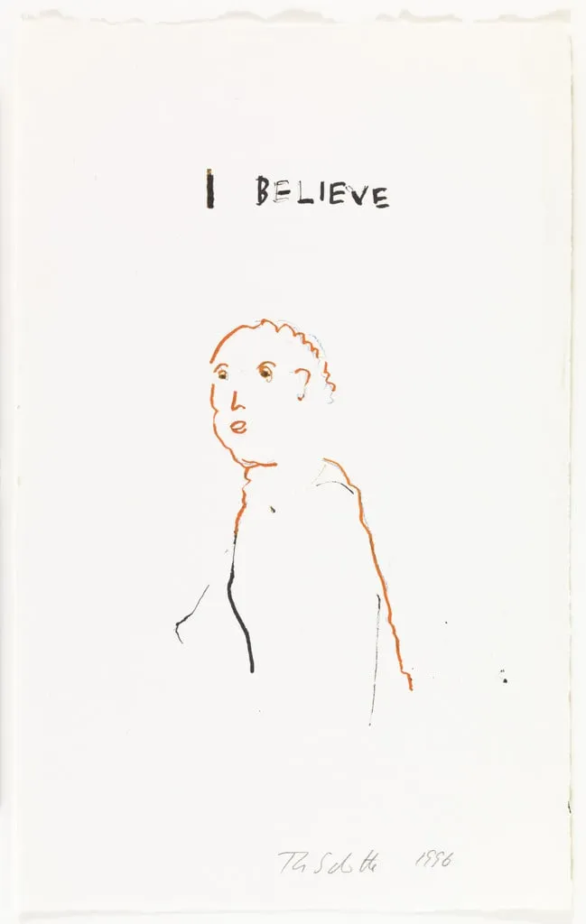 Untitled, by Thomas Schütte, watercolor, 1996