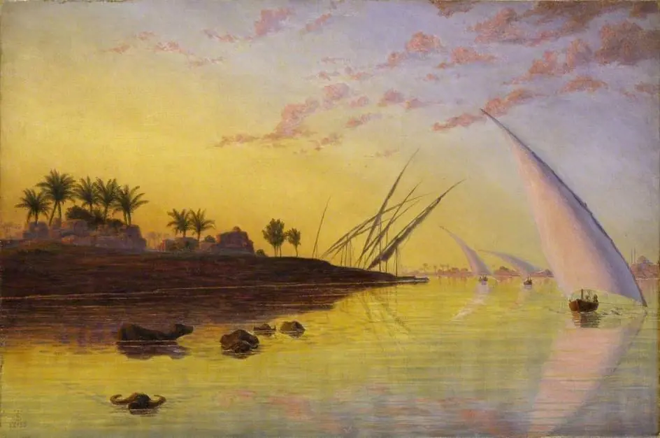View on the Nile, by Thomas Seddon