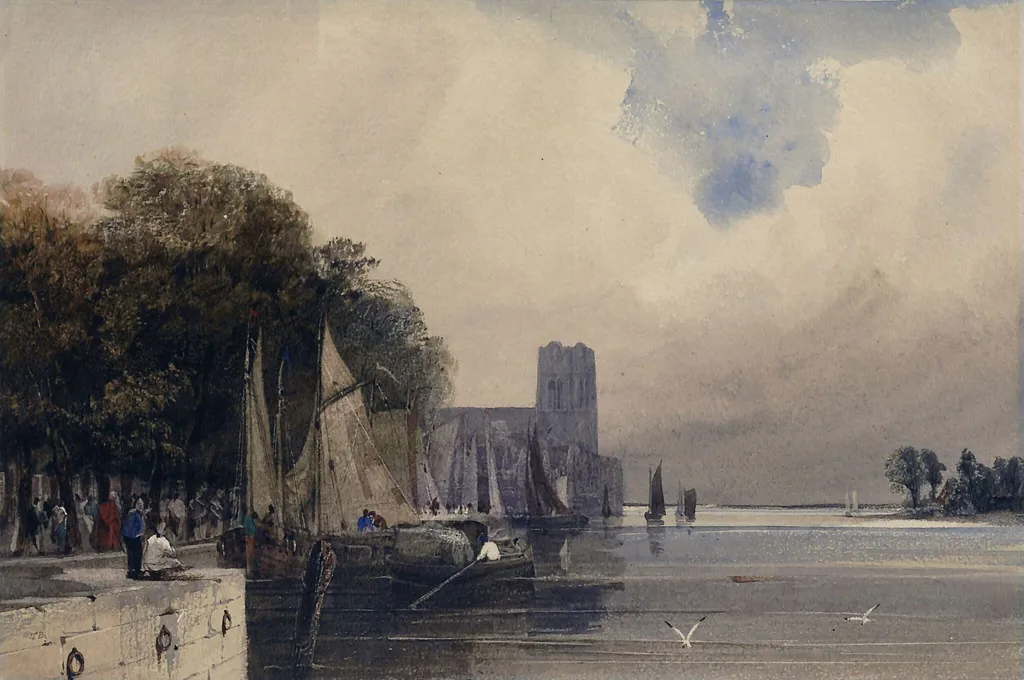 Dordrecht, by Thomas Shotter Boys, watercolor, 1850