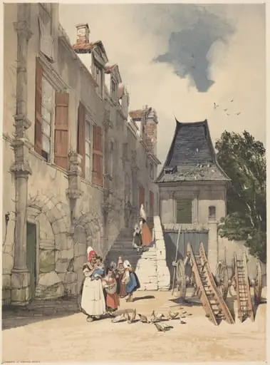L'Abbaye St. Amand, Rouen, by Thomas Shotter Boys