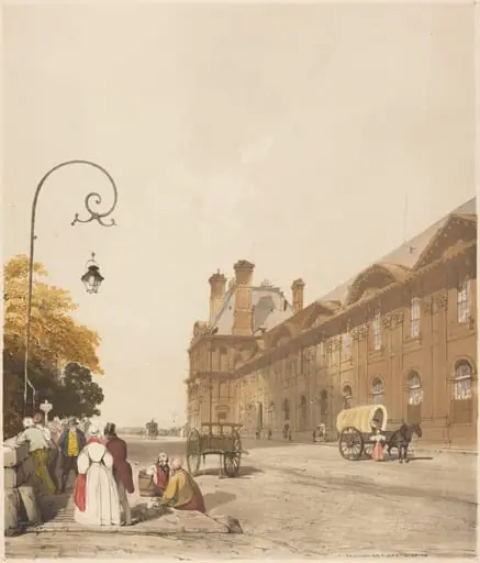 Pavillon de Flore, Tuileries, by Thomas Shotter Boys