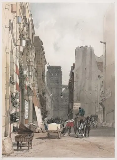 Picturesque Architecture in Paris, Ghent, Antwerp, Rouen: Nôtre Dame, Paris, by Thomas Shotter Boys